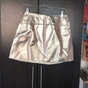 Rose gold shiny skirt